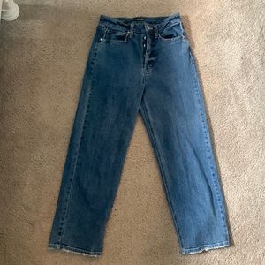 Wide leg jeans. Target. Leg length: 36 inches.